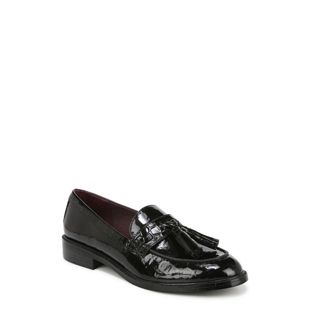 Black Croco Faux Leather