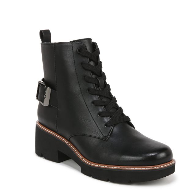 Black Faux Leather