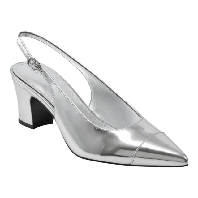 Silver Mirror Metallic Leather