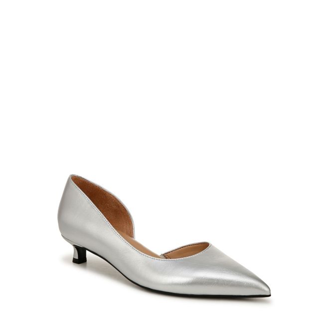 Silver Faux Leather