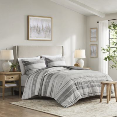 Rhodes 3 Piece Stripe Duvet Cover Set