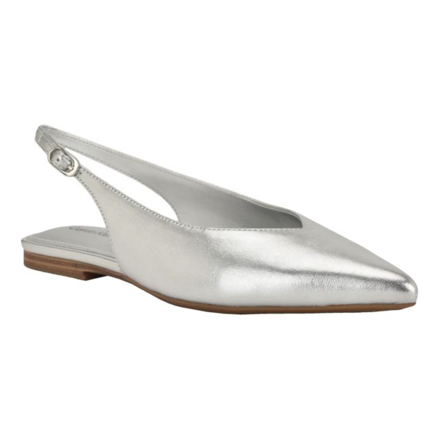 Silver Metallic Leather
