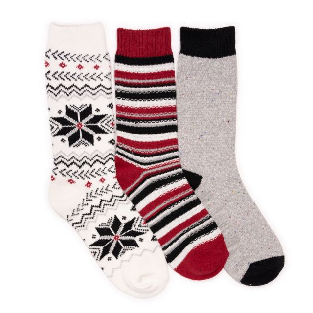 Ivory/Red/Grey