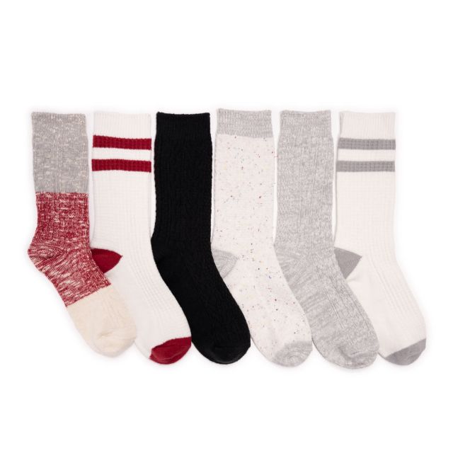 Ivory/Red/Grey