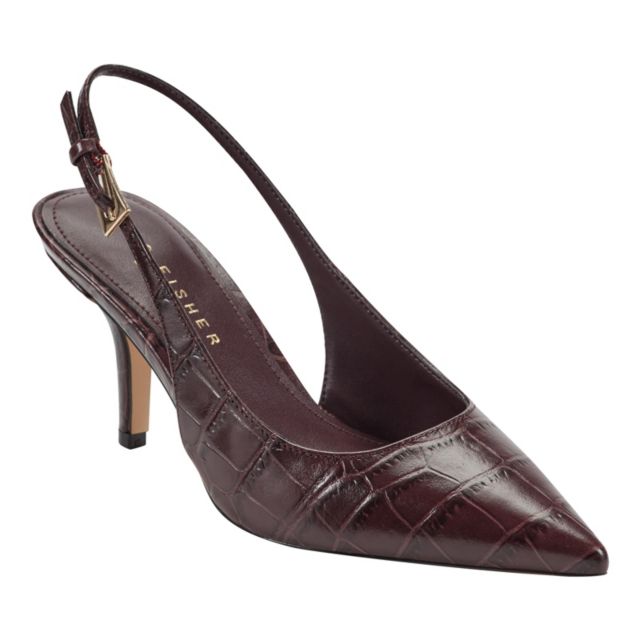 Dark Brown Croco Leather