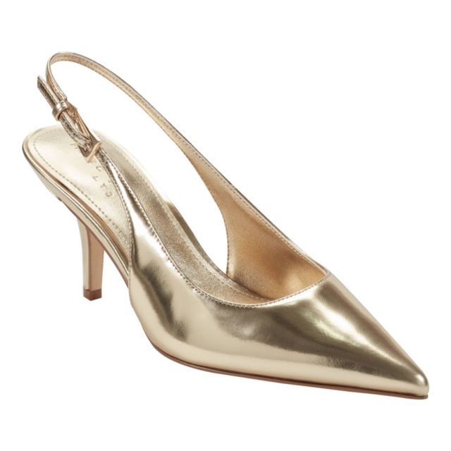Gold Mirror Metallic Leather