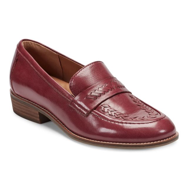 Raspberry Red Leather