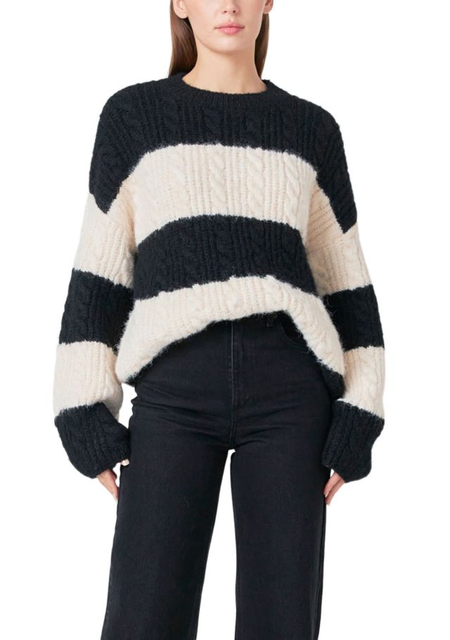 BLACK/CREAM