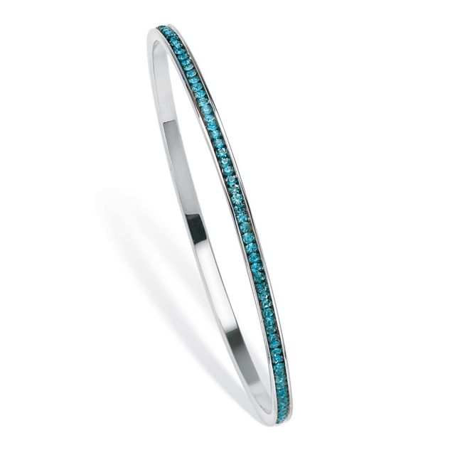 December - Simulated Blue Topaz