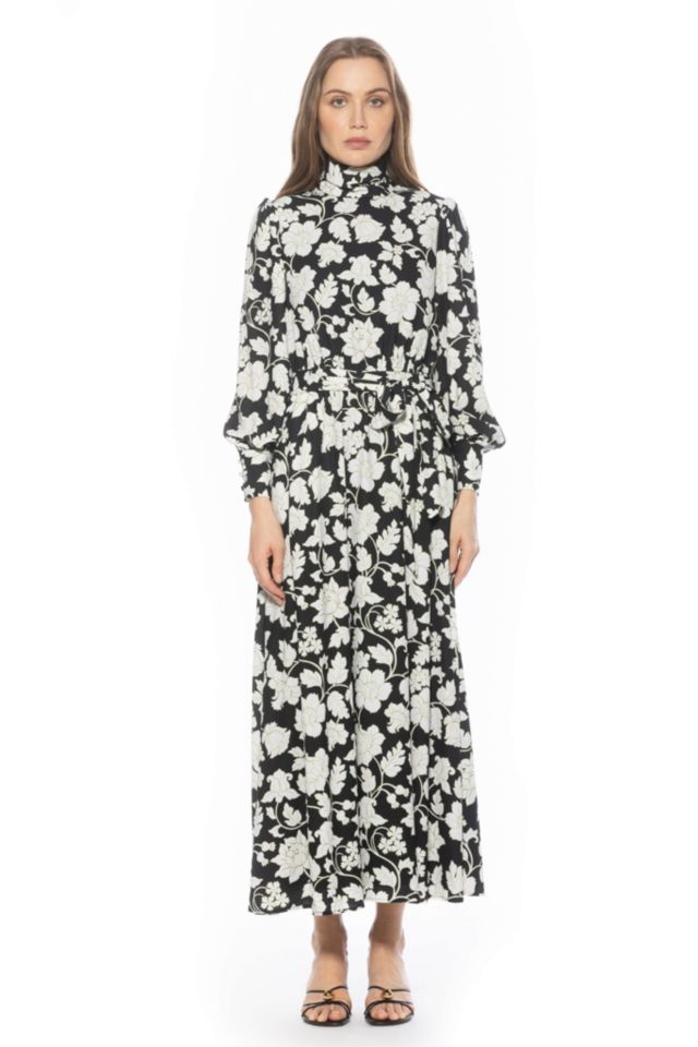 Black White Floral