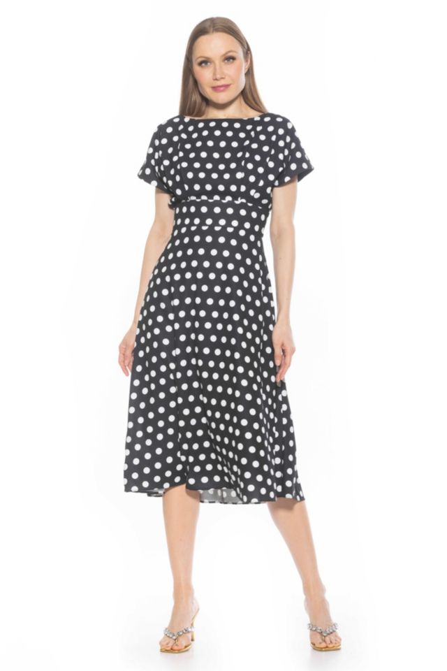 Blk/Wht Polk Dots