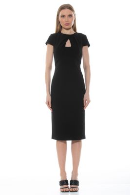 Janine Crewneck Midi Sheath Dress