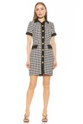 Jenni Button Down Tweed Shirt Dress