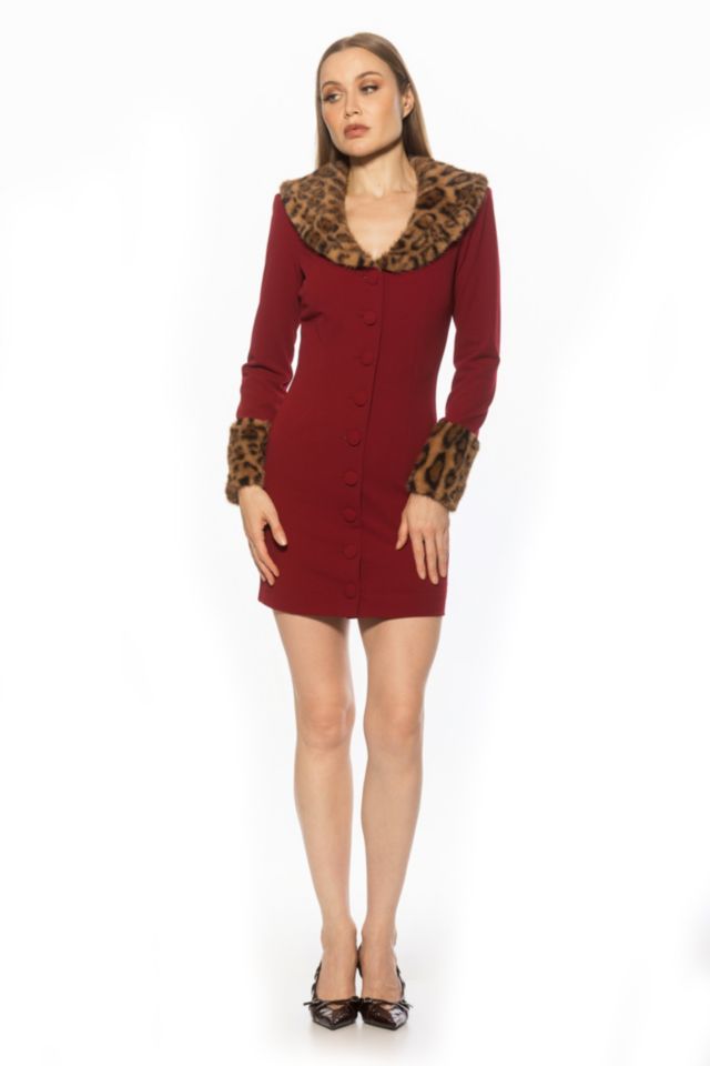 Burgundy Leopard