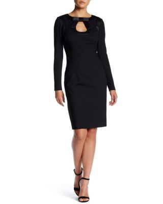 Bow Keyhole Sheath Dress