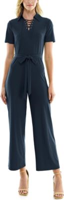 ITY Monaco Stretch Jumpsuit with Neck Tie Detail