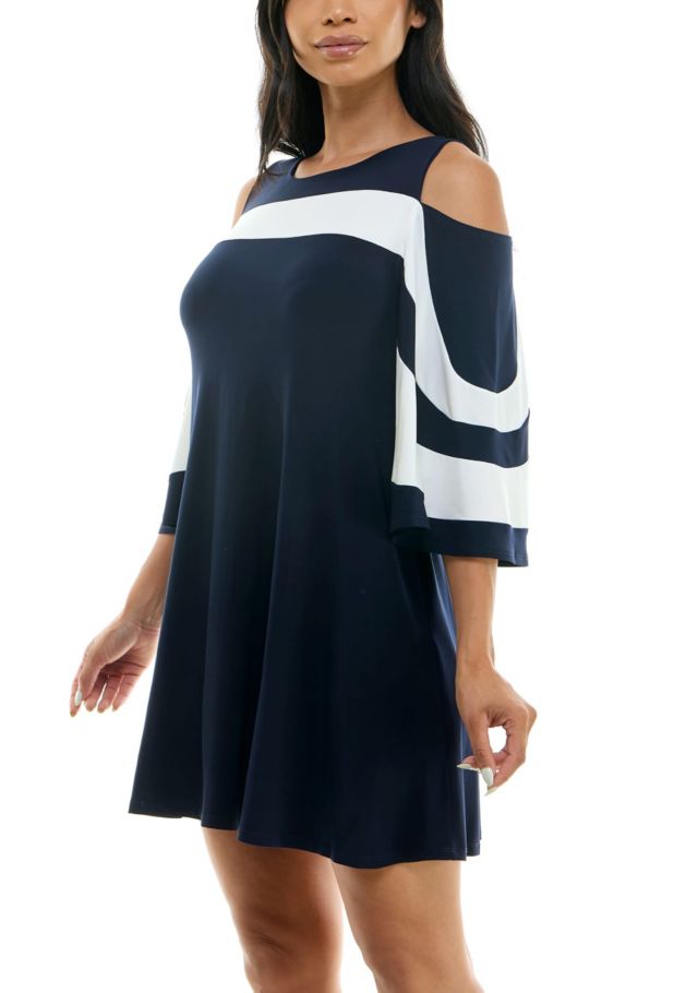 NAVY/IVORY