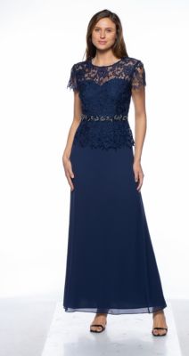 2Pc Mock Chemical Lace Gown