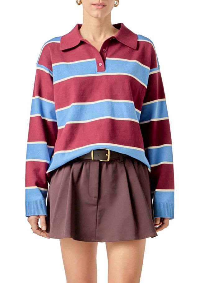 BLUE/BURGUNDY