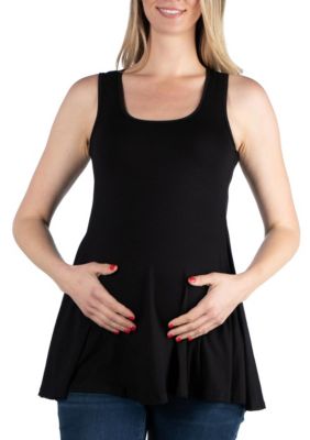 Scoop Neck Sleeveless Maternity Tank Top