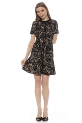 Brecken Lace Fit And Flare Mini Dress