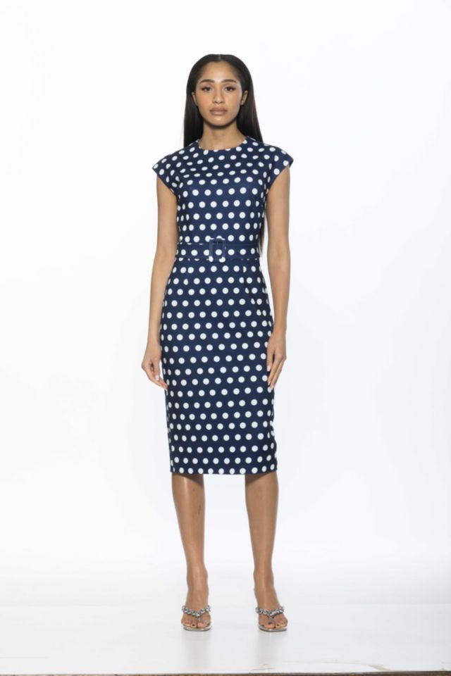 Navy Polka Dot