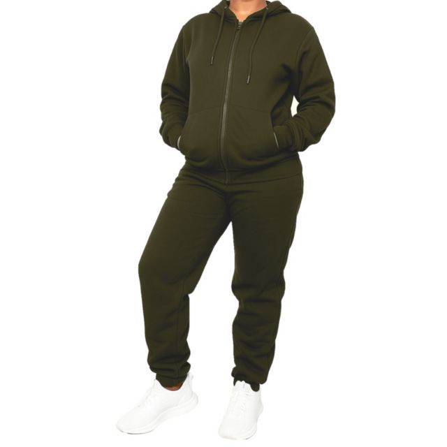 Blu Rock Blu Rock Women's Loose Fit Full-Zip Hoodie and Jogger