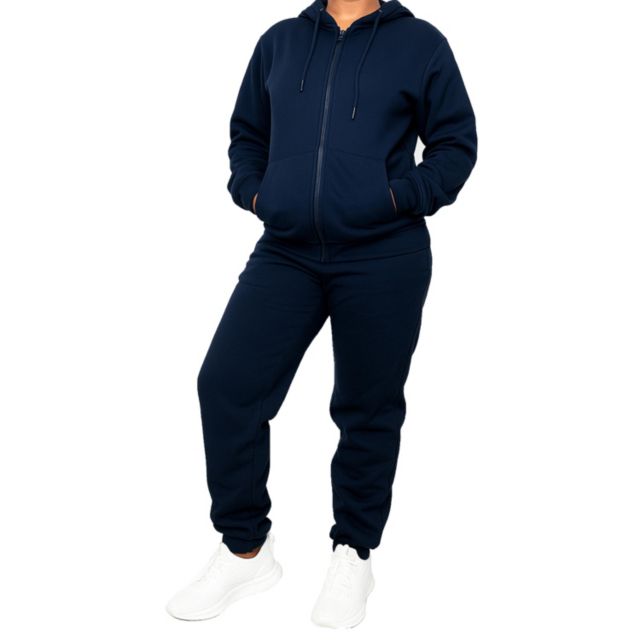 Blu Rock Blu Rock Women's Loose Fit Full-Zip Hoodie and Jogger