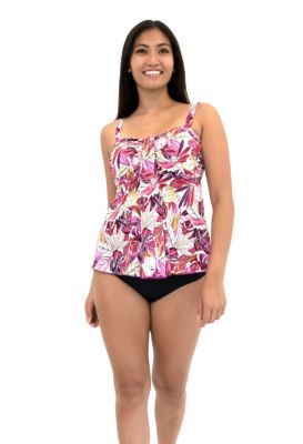 Fit 4 Ur D's & E's Kapalua Waterfall Bandeau Top