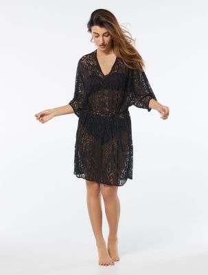 CARMEN MARC VALVO CAFTAN COVER UP - OASIS CROCHET