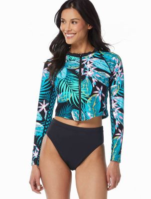 IMPACT CROP TOP RASH GUARD