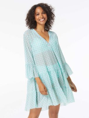 Coco Reef SWIMSUIT COVER UP V NECKLINE BELL SLEEVE