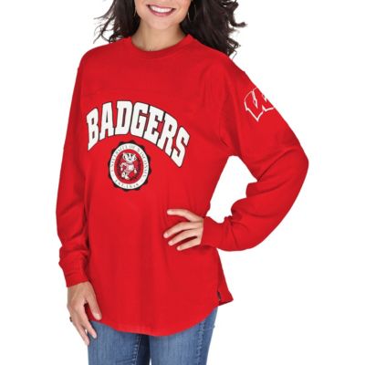 NCAA Wisconsin Badgers Edith Long Sleeve Oversized Top