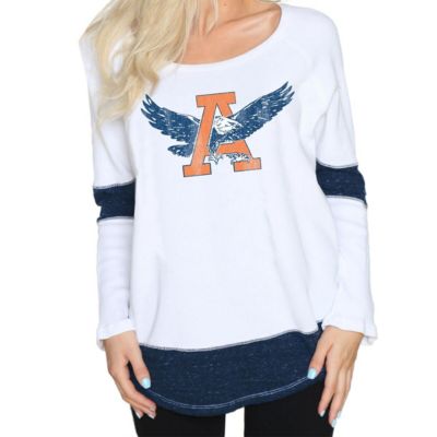 NCAA Auburn Tigers Contrast Boyfriend Thermal Long Sleeve T-Shirt