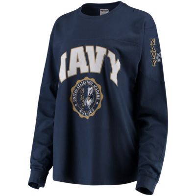 Navy Midshipmen NCAA Edith Long Sleeve T-Shirt