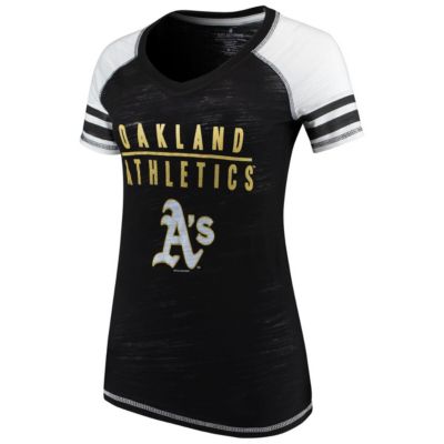 MLB Oakland Athletics Color Block V-Neck T-Shirt