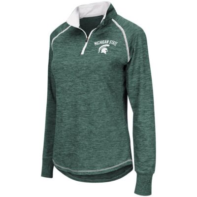 NCAA Michigan State Spartans Bikram Lightweight Fitted Quarter-Zip Long Sleeve Top