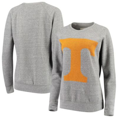 NCAA ed Tennessee Volunteers Big Team Logo Knobi Fleece Tri-Blend Crew Neck Sweatshirt