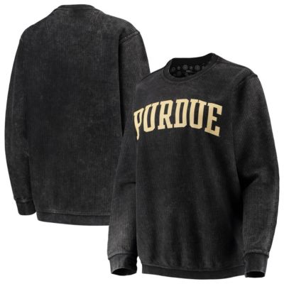 NCAA Purdue Boilermakers Comfy Cord Vintage Wash Basic Arch Pullover Sweatshirt