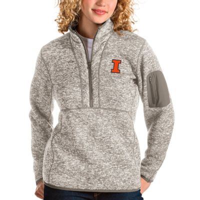 NCAA Illinois Fighting Illini Fortune Half-Zip Pullover Sweater