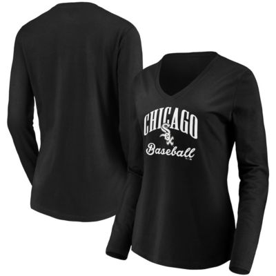 Chicago White Sox MLB Fanatics Victory Script V-Neck Long Sleeve T-Shirt