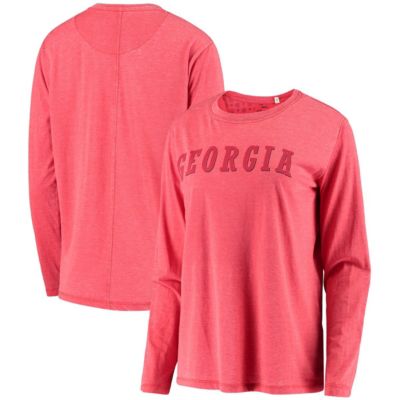 NCAA Georgia Bulldogs Tonal Block Vintage Wash Long Sleeve T-Shirt