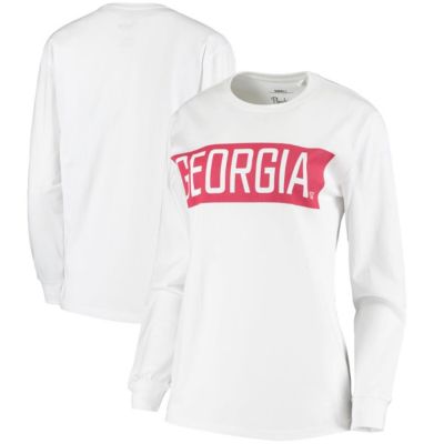 NCAA Georgia Bulldogs Big Block Whiteout Long Sleeve T-Shirt
