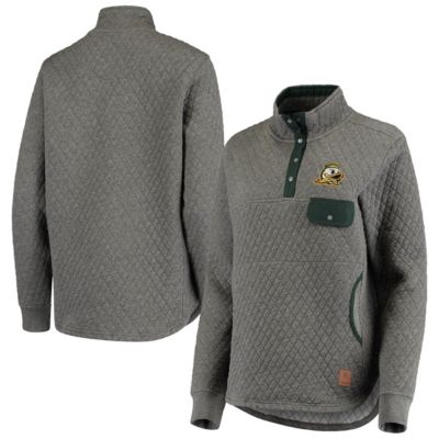 NCAA ed Oregon Ducks Magnum Quilted Quarter-Snap Jacket