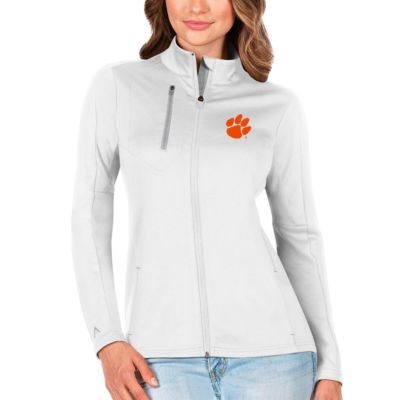 NCAA White/Silver Clemson Tigers Generation Full-Zip Jacket
