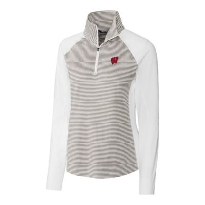 NCAA Wisconsin Badgers Forge Tonal Half-Zip Pullover Jacket