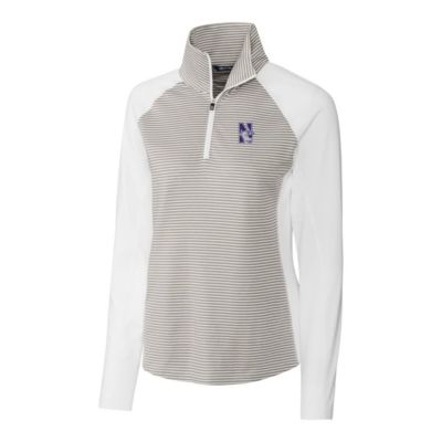 NCAA Northwestern Wildcats Forge Tonal Half-Zip Pullover Jacket