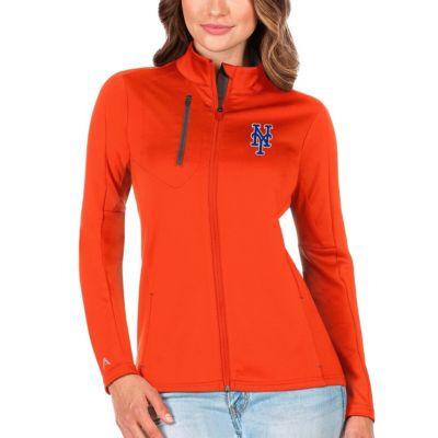 MLB Orange/Charcoal New York Mets Generation Full-Zip Jacket