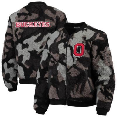 NCAA Ohio State Buckeyes Sherpa Bomber Full-Zip Jacket