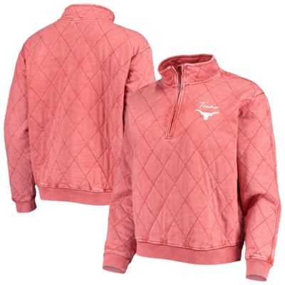 NCAA Texas Longhorns Unstoppable Chic Quilted Quarter-Zip Jacket